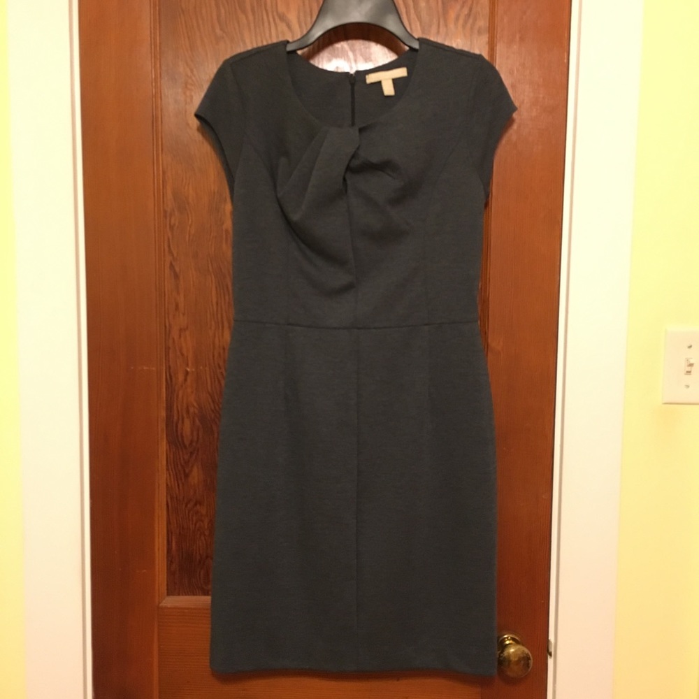 Banana Republic Gray Dress with Keyhole